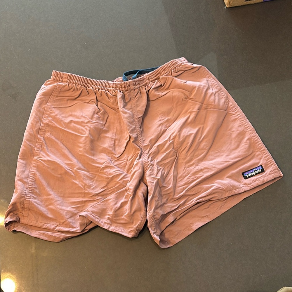 Pink Patagonia baggies.